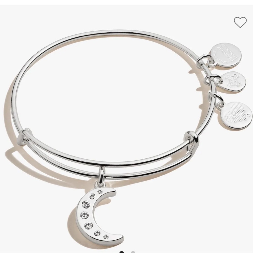 NWT Alex and Ani Pavé Moon Charm Bangle 🌙 WEAR FOR GROWTH + NEW BEGINNINGS 😊